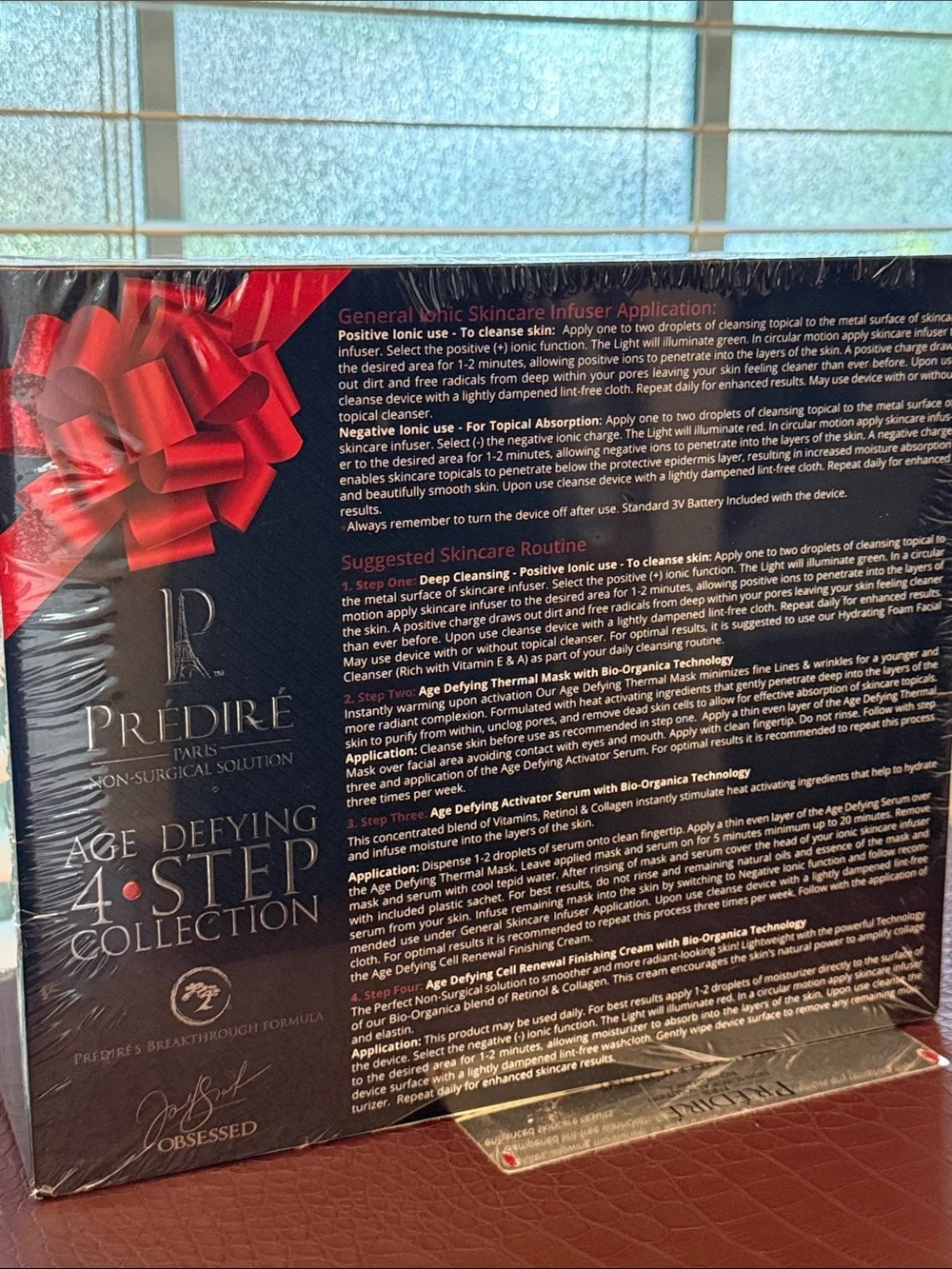 Prédiré Age Defying 4-Step Collection - Black with Red Accent